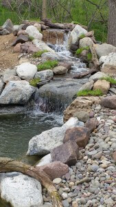 water feature, pond, waterfall